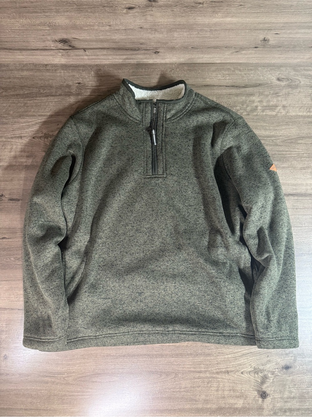 Orvis Men’s Quarter Zip Pullover Long Sleeve Sherpa lined Fleece Sweater XXL